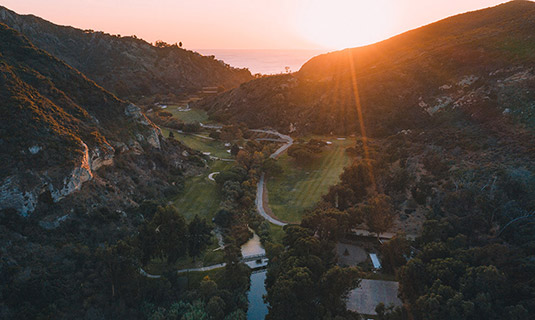 Aerial view of the property